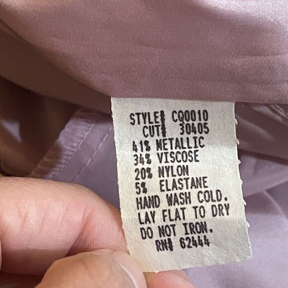 Nicole Miller Runway Gala Party Couture Dress Gown Size 8 Semi Metallic NEW TAGS - Picture 13 of 15